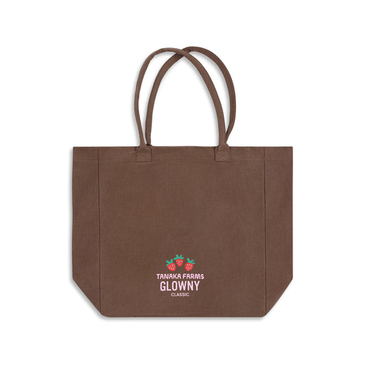 Glowny x Tanaka Farms Tote Bag - Brown
