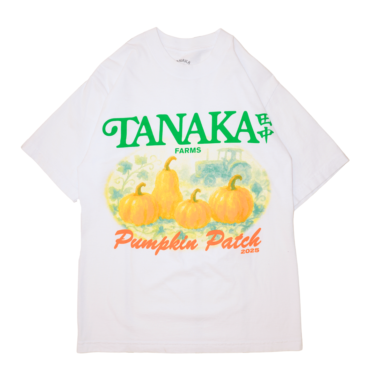 2025 Tanaka Farm Pumpkin Patch Tee - Adult White