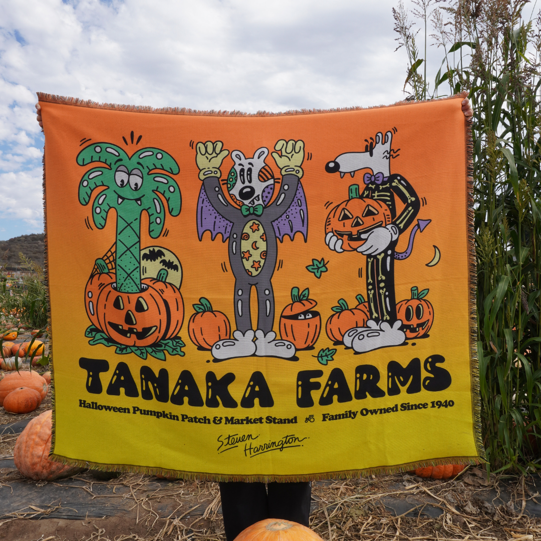 Steven Harrington X Tanaka Farms Throw Blanket