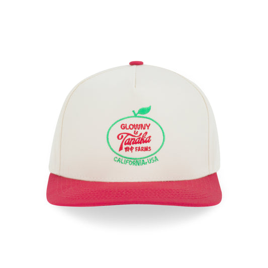 Glowny x Tanaka Farms Baseball Cap - Strawberry/Cream