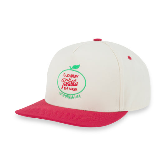 Glowny x Tanaka Farms Baseball Cap - Strawberry/Cream