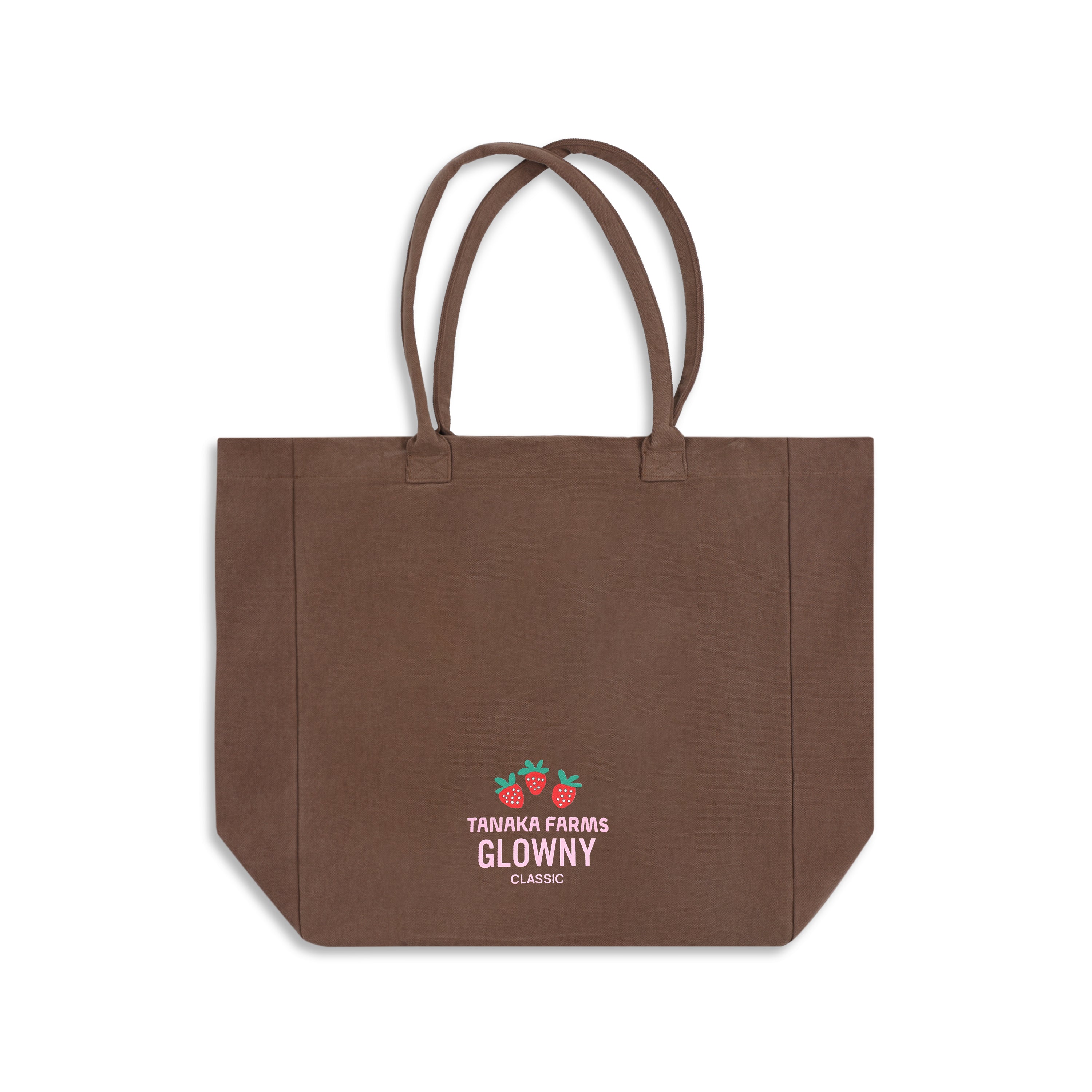 GLOWNY Tanaka Farms トートバッグ ブラウン Tote-Bag-01.jpg?v=1749077693&